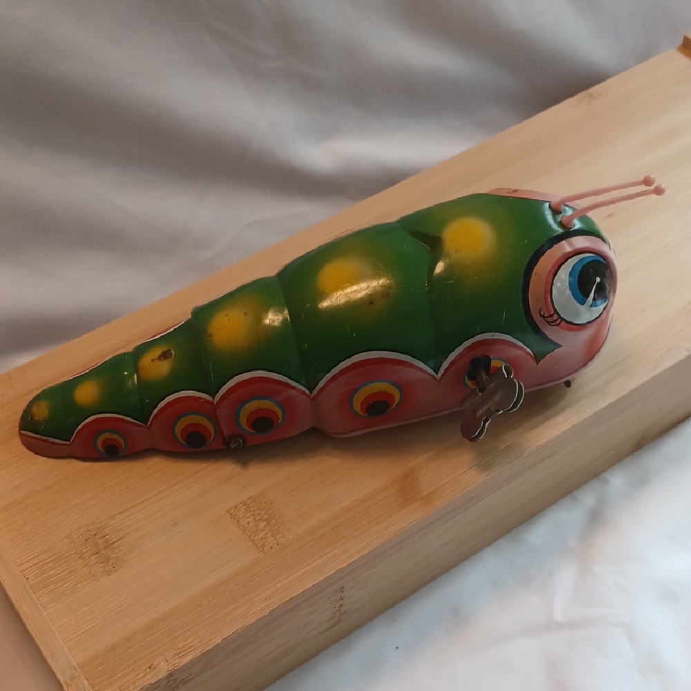 Vintage Caterpillar 'Frankonia Hungry Hal' Tin 1967 Non-working